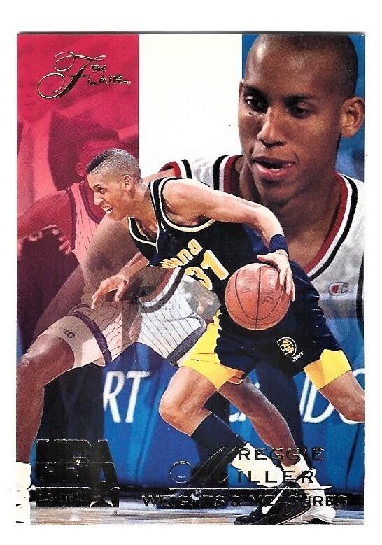 1994 Flair USA Basketball Reggie Miller #62 NRMT