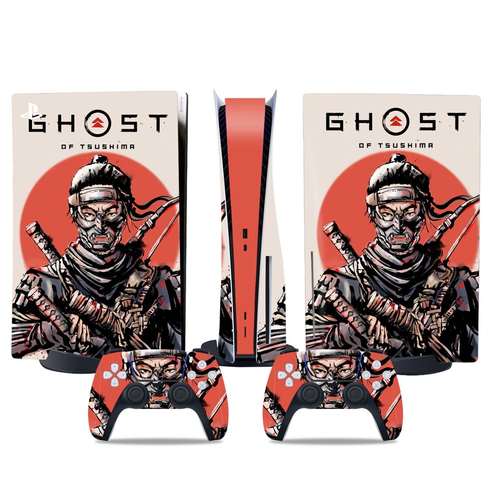 Ghost of Tsushima PS5 Disc Skin Sticker Decal Cover for Console Controller Vinyl