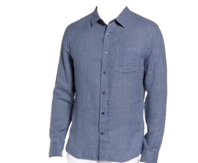 Vince Regular Fit Double Face Button-Up Shirt L NWT