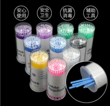 100 Dental Micro Brush Material Tooth Applicators Eyelashes Extension