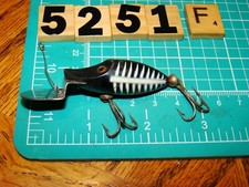 V5251 F HEDDON TINY DEEP DIVE RIVER RUNT GOLD EYES FISHING LURE