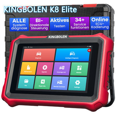 KINGBOLEN K8 Elite OBD2 KFZ Diagnosegerät Online ECU Coding 8inch mit CANFD DoIP