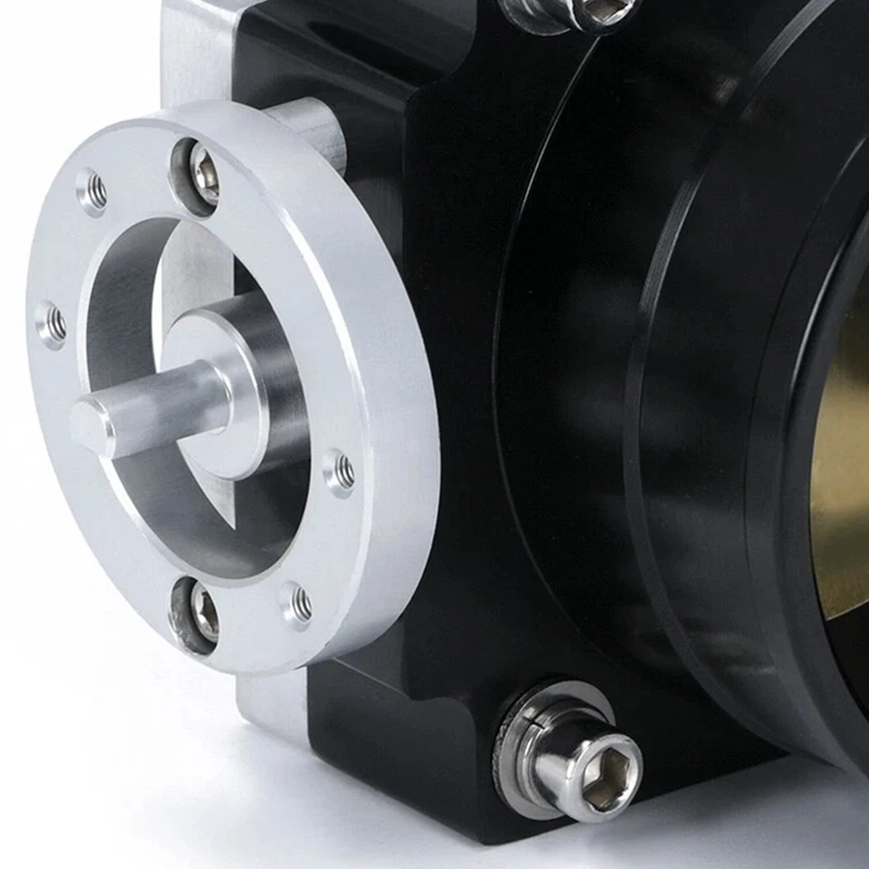 Cuerpo de acelerador inverso Billet negro 90 mm con sensor TPS para Toyota Supra 1JZ 2JZ Foto 3 de 4