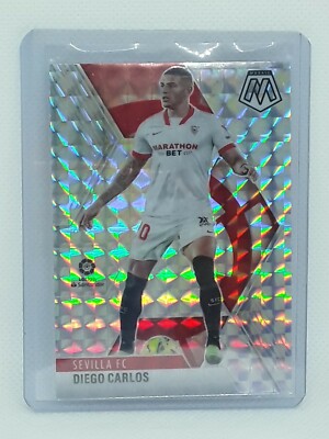 Diego Carlos 2020-21 Panini Mosaic La Liga Soccer - #13 SILVER MOSAIC - Sevilla
