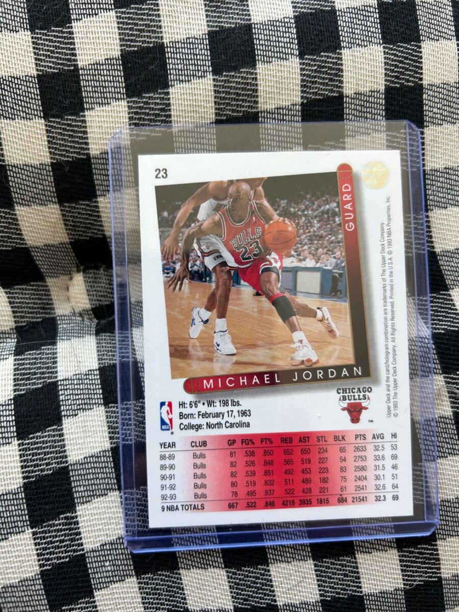 Super Rare Michael Jordan Chicago Bulls upper deck 93-94 #23 Super Rare Michael Jordan Chicago Bulls upper deck 93-94 #23