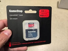 Lot of 2 Sealed GameStop 64GB U3 Micro SD Card with Adapter