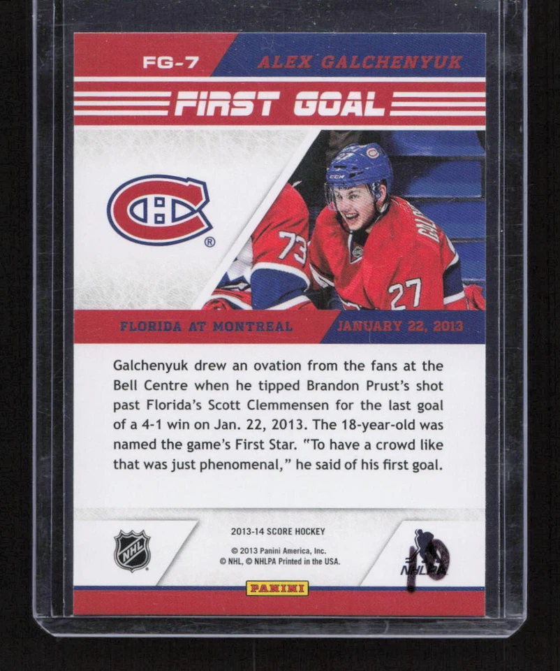 2013-14 Score #FG-7 Alex Galchenyuk First Goal - Image 2 of 2