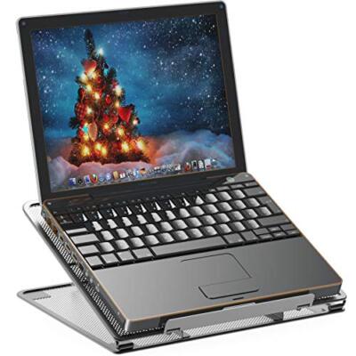 Mesh Ventilated Adjustable Laptop Black Stand,Adjust your laptop, notebook, iPad