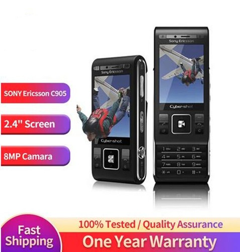 Original Sony Ericsson C905 Phone 8MP WIFI Bluetooth 3G Unlocked Cellular Phone - Afbeelding 1 van 14