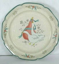 Salad Dessert Plate 7.5 Inches International China Marmalade 8868 Geese Pear