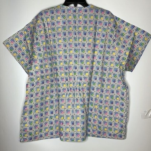 NWT Beverly Hills Uniforms Scrubs 3X PLUS SIZE - Blue Squares - Picture 8 of 8