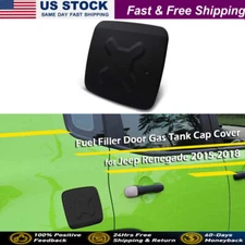 Fuel Filler Door Cover Gas Tank Cap for Jeep Renegade 2015 2016 2017 2018 Black