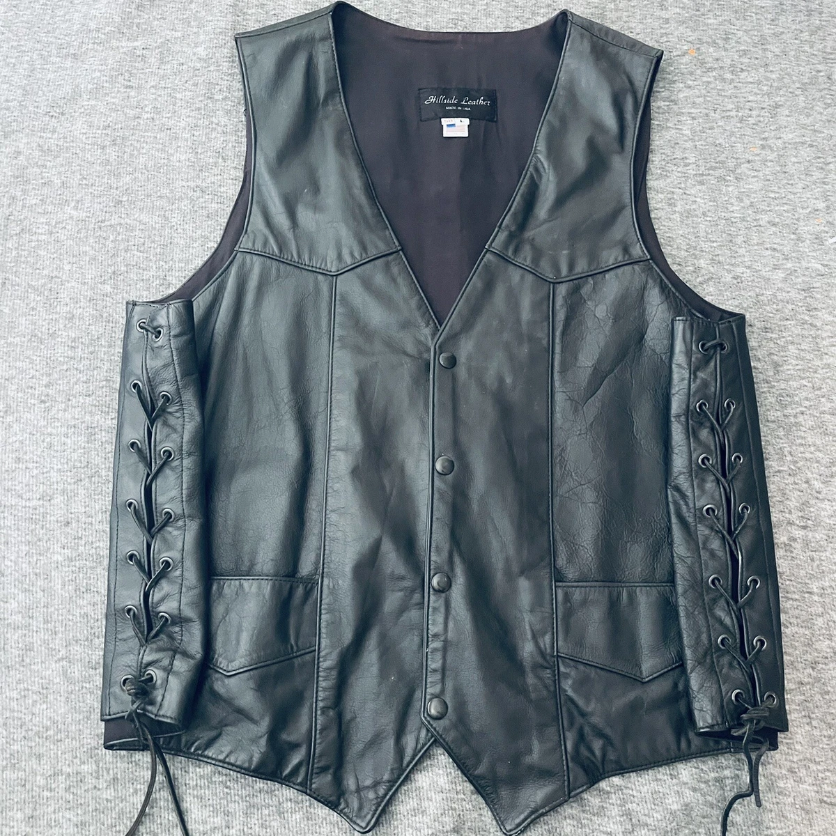 Hillside leather vest cheap