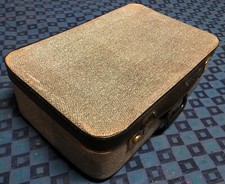 Antico Valigia Retrò Vintage Rigida Bianco e Nero H 18,5 L 60 L 39 CM #101