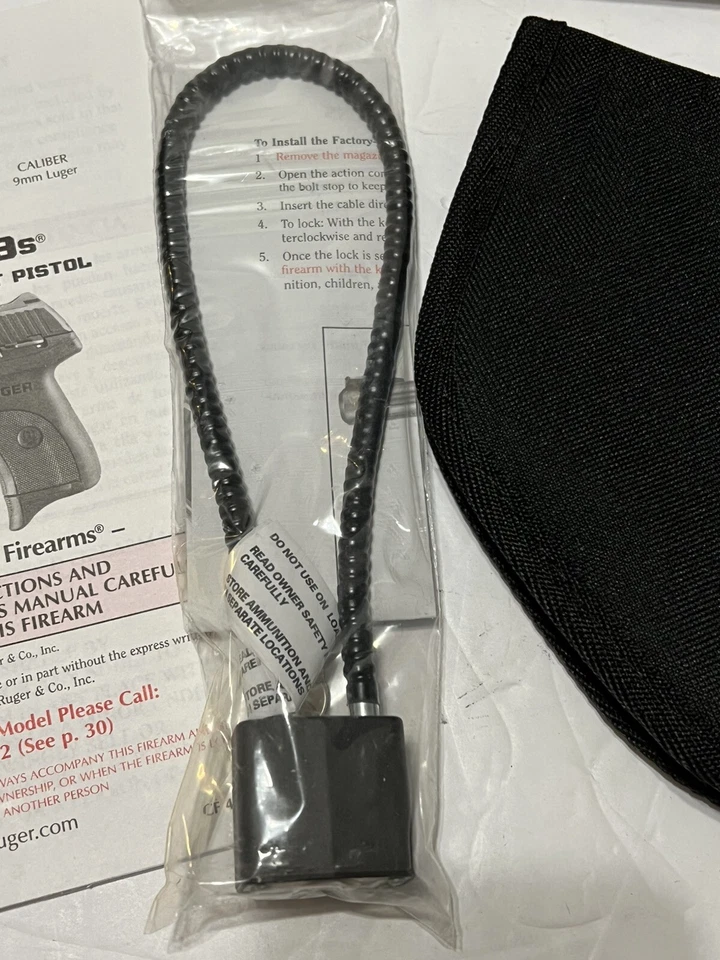 Ruger LC9s & Pistol Box Paperwork Lock And Soft Case ONLY - Image 4 of 4