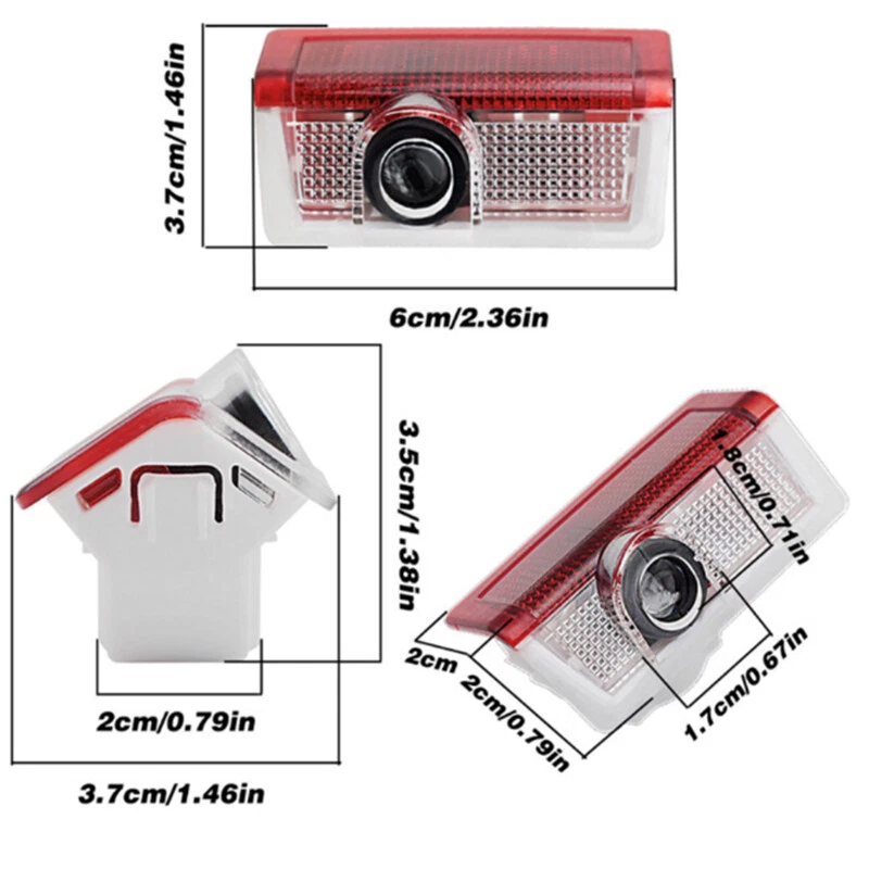 2x LED Benz Door Courtesy Laser Lights for Mercedes-Benz E-Class A-Class B-Class - Image 4 of 4