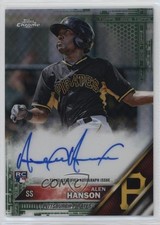 2016 Topps Chrome Rookie Auto Green Refractor 75/99 Alen Hanson #RA-AH Auto 6tw