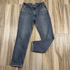 Moussy Jeans Womens Medium Wash Ankle SZ 28X26 Pockets Denim Classic Howa Skinny