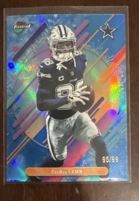 2025 Topps Finest - Rare CeeDee Lamb #263 Blue Refractor /99