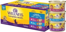 Wellness Complete Health Pate Variety Pack Adult Canned Wet Cat Food 12 pack