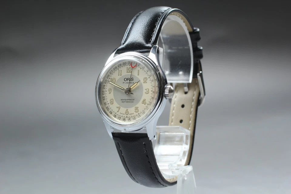 [Near MINT] ORIS Big Crown 302-7285B Pointer Date Silver Mens Hand Winding Watch - Image 4 of 4