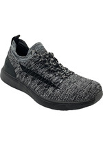 TRAQ by Alegria Lace-Up Knit Sneaker Synq 2 Black