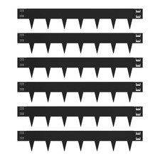 6"H x 40" L x 6 Packs Steel Edging for Landscape Metal Garden Edging Lawn Border