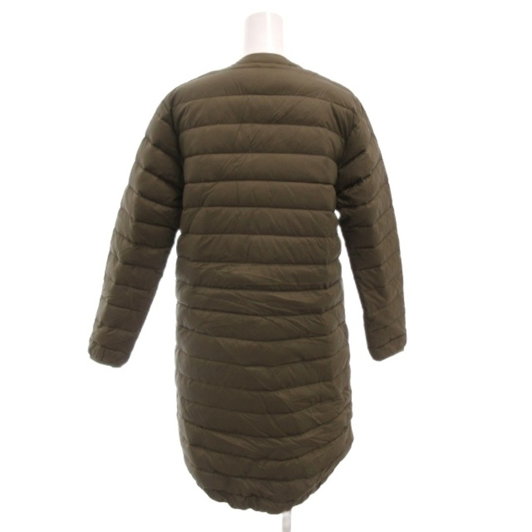 Danton Down Jacket Collarless Long Logo Patch Pac… - image 2