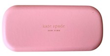 Kate Spade Pink and Green Hard Shell Eyeglass / Sunglass Case With Cloth