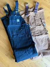 Carhartt IRR Duck Bib Overalls Mens 36x36 Double Knee Unlined