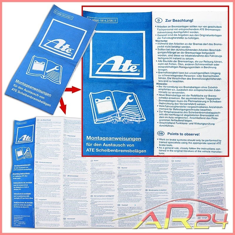 ATE SET DE FRENOS DELANTEROS Ø288 POR OPEL VECTRA B - Imagen 3 de 4