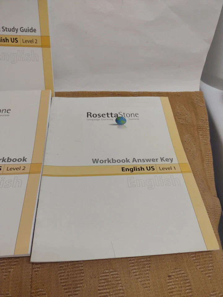 RosettaStone English US Level 1-2 Language Learning Study Guide Workbook Ans#1 - Image 4 of 4