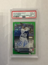 Jojo Parker Bowman 2025 Green Refractor /99 Auto