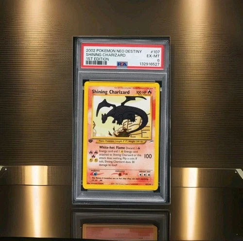 2002 Pokemon Neo Destiny 1st Ed Shining Charizard #107 PSA 6 EX-MT Secret Rare