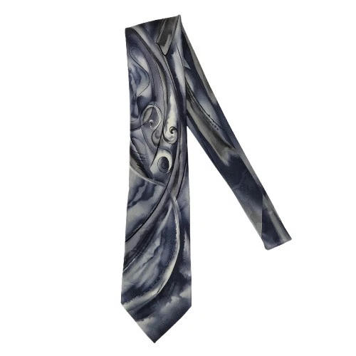 Cravate Segni Disegni Homme Bleu Pois Rouge 100% Soie - Prêt