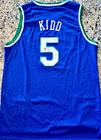 HOF Jason Kidd AUTO SIGNED Dallas Mavericks Throwback Basketball Jersey- JSA COA