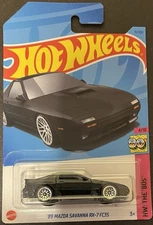 HOT WHEELS '89 MAZDA SAVANNA RX-7 FC35 BLACK 51/250. SEE COMBINED  OFFERS!