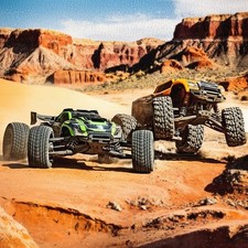 RC Off-Road Monster Truck 4WD Remote Control LED Car Kids Outdoor Racing Toy Gif