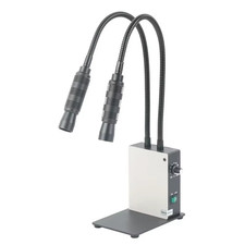 5W Dual Spotlight 6000K LED Gooseneck Fiber Cold Lamp Clamp Type/Desktop Type fo