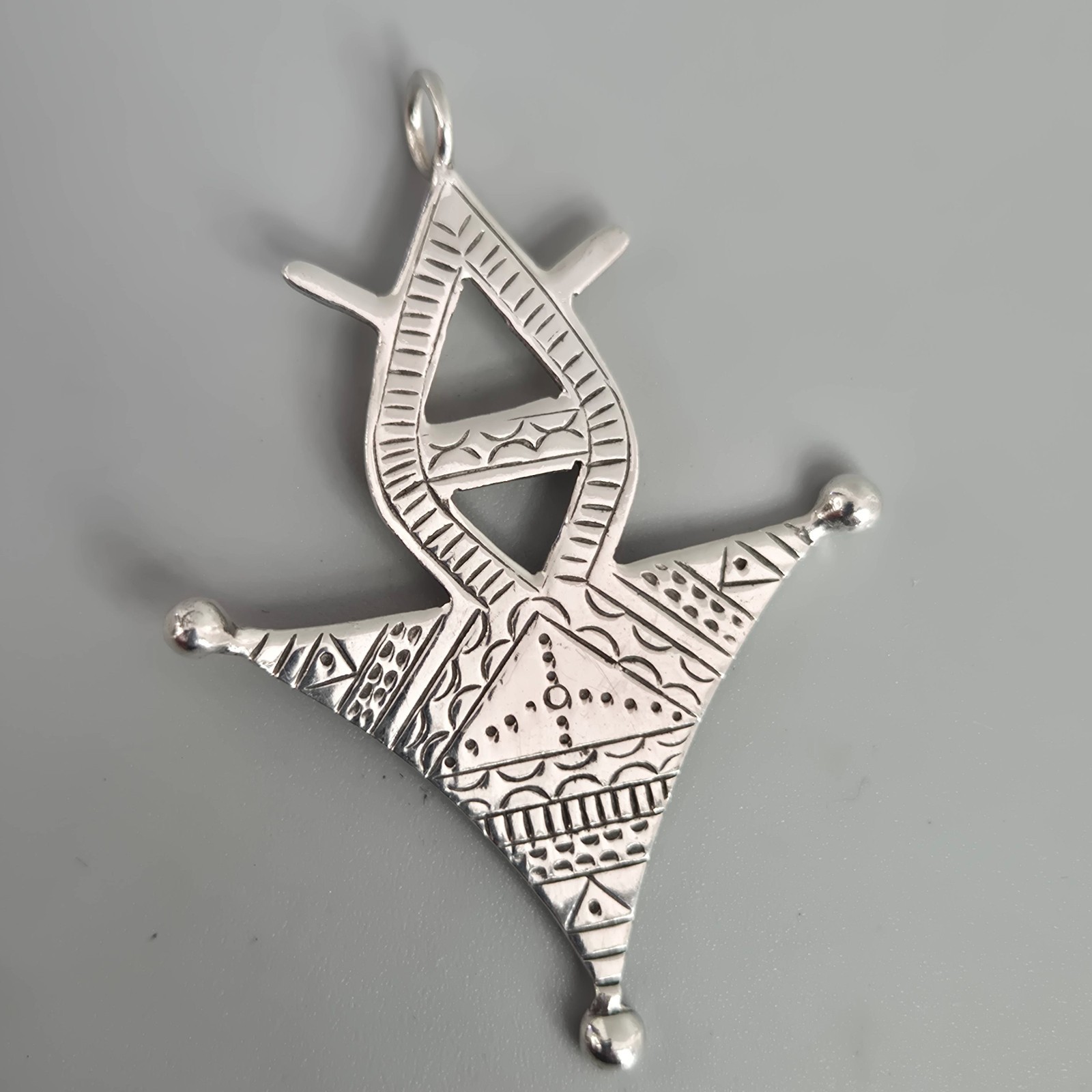 Unusual Handcrafted Hand Made Solid 925 Sterling … - image 2