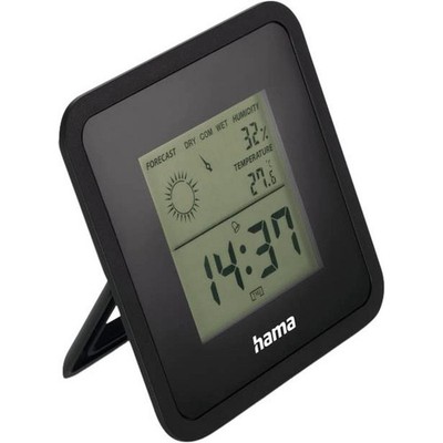 hama Borneo Thermometer schwarz