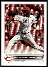 2022 Topps Series 2 Reiver Sanmartin Rookie Cincinnati Reds #619