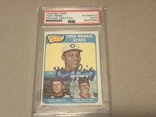 Autographed 1965 Topps TONY PEREZ rookie card W/ INSCRIPTION. rookie card picture