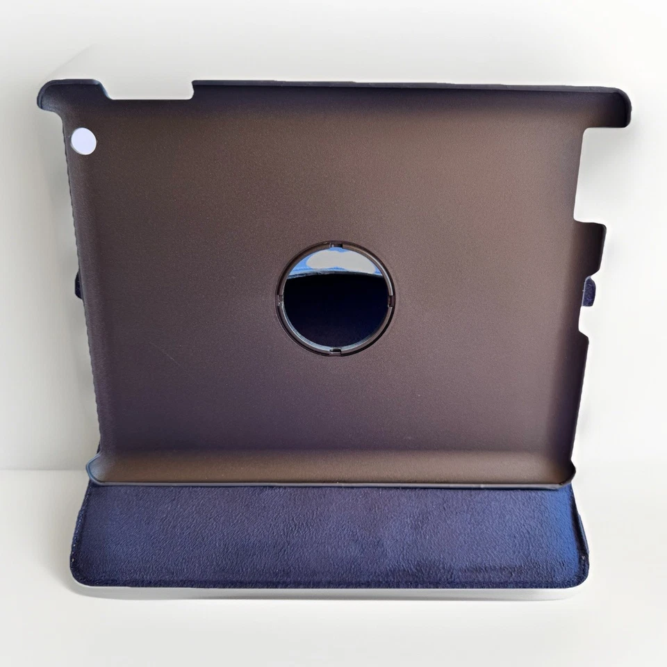 iPad Tablet Case 360° Rotating Stand Cover Smart Swivel Navy Blue 9.75"x7.5" New - Image 2 of 4