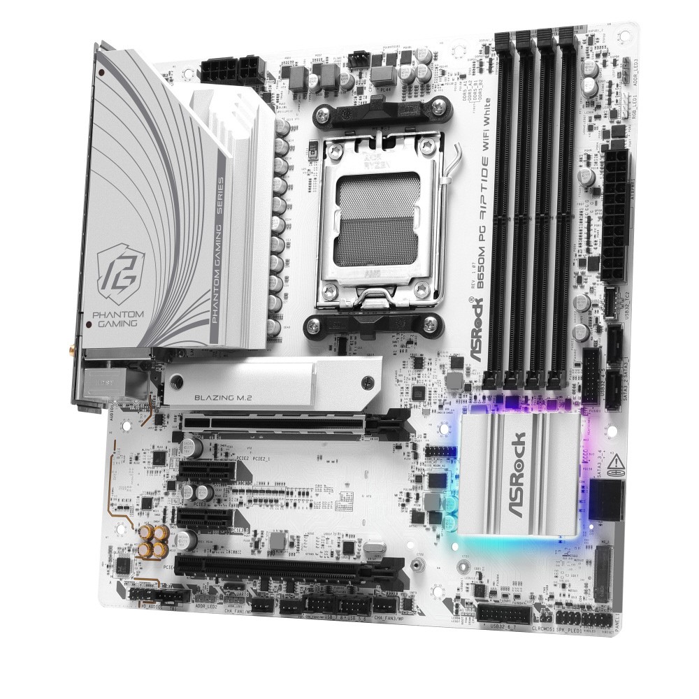 ASRock MicroATX Motherboard (Socket AM5) B650M PG Riptide WiFi