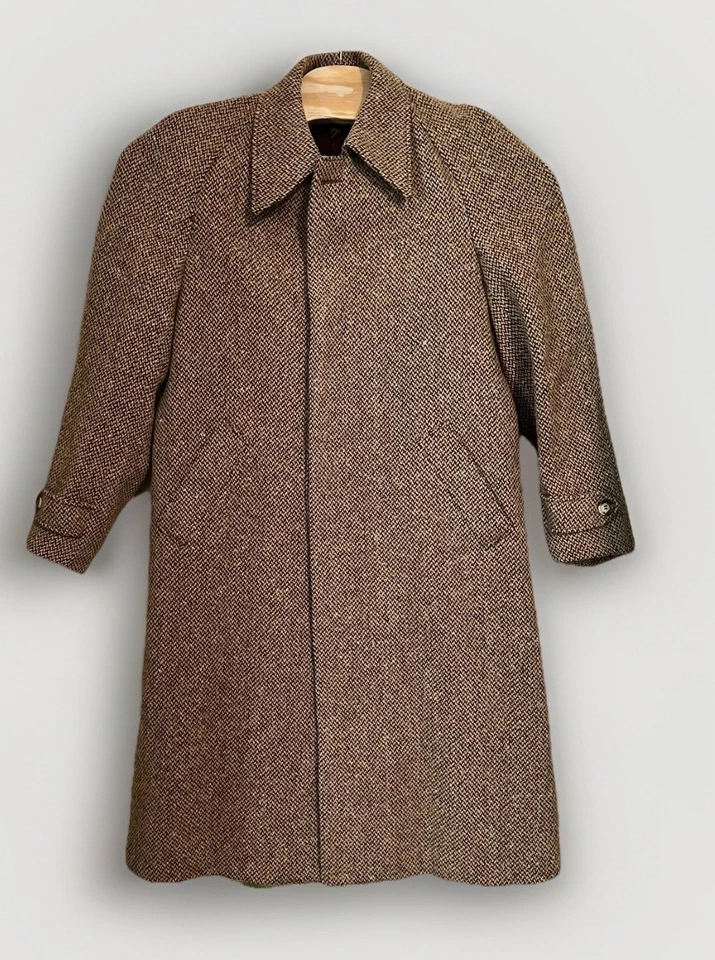Abrigo Barneys Marrón Tweed Lana Virgen Abrigo 33R Egon Von Furstenburg De Colección Foto 2 de 4