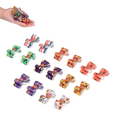 Dog Hair Bows With Rubber Bands Cute Puppy Grooming Bowknots For Halloween Pets