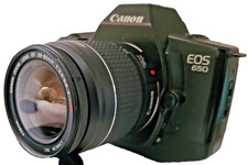 Canon EOS 650 SLR Film Camera w EF 28-80mm f/3.5-5.6 V USM Excellent