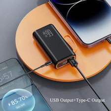 Portable 50000mAh Power Bank Dual USB Fast Charger Battery Pack for Mobile Phone