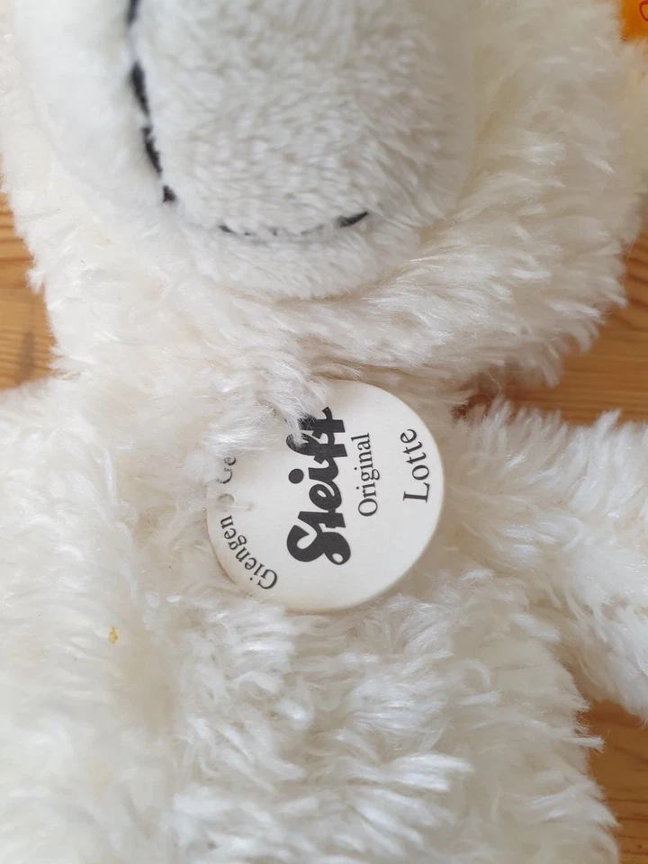 original Steiff Teddy Lotte mit Knopf im Ohr 28 cm absolut neuwertig unbespielt - Bild 4 von 4